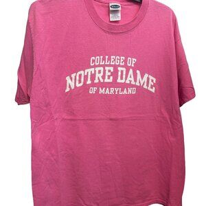 Vintage NDMU College of Notre Dame of Maryland University Yikes Tee Shirt, Large